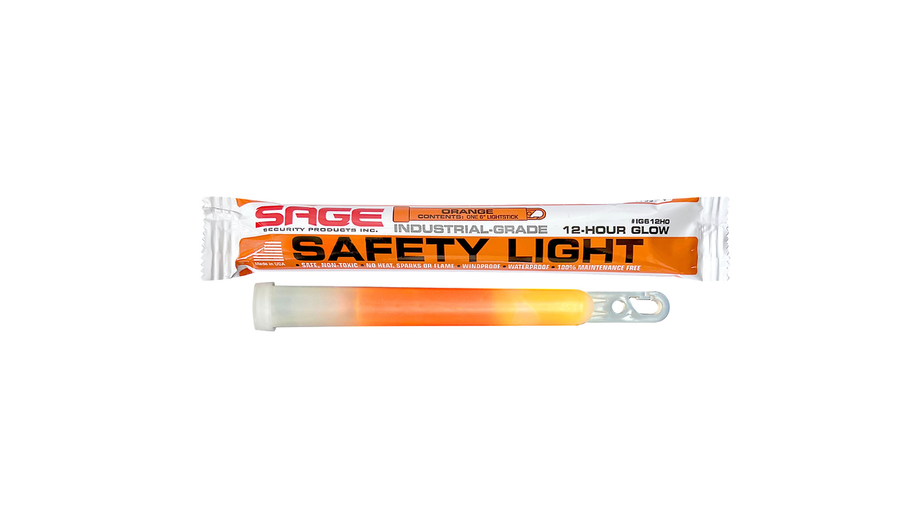 Light Stick Orange 6" - 12 hours