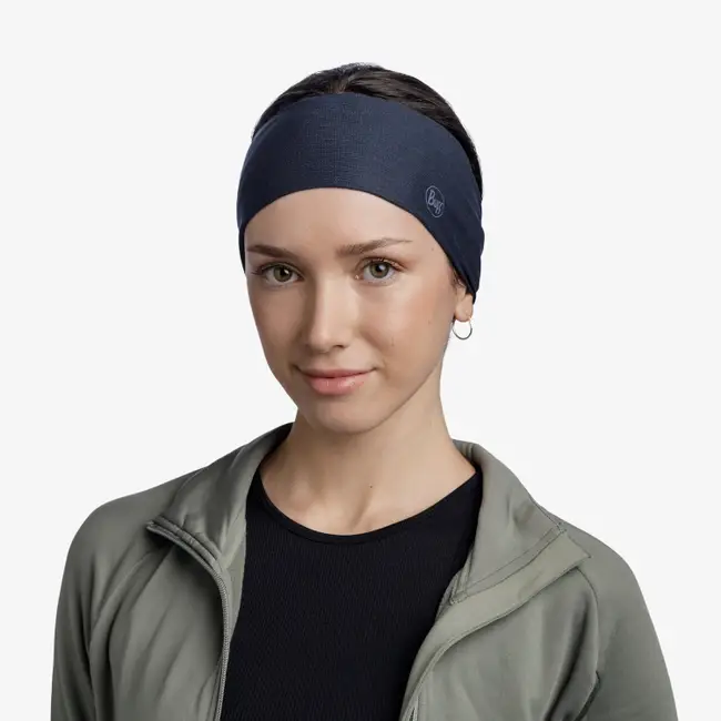 COOLNET UV® WIDE HEADBAND SOLID NIGHT BLUE