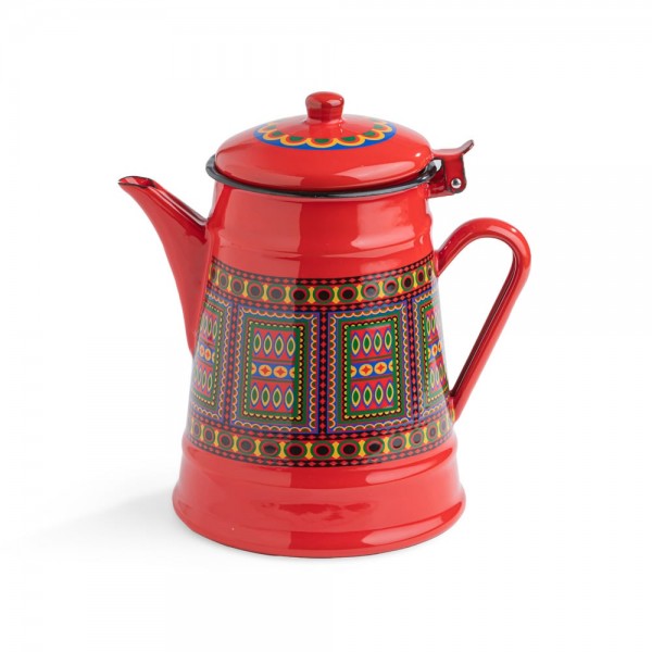HISTORICAL TEA POT - 1.0L RED 22-3794