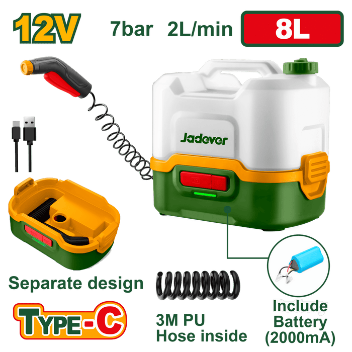 JADEVER CORDLESS PRESSURE WASHER