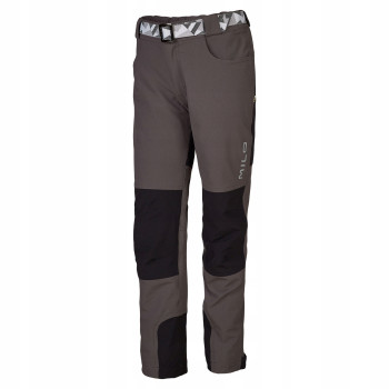 Children's trekking trousers Neri grey/black Milo